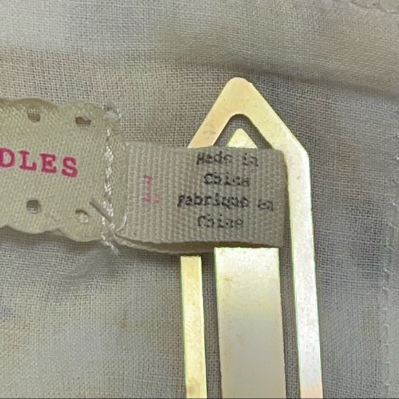 Pins and Needles Size L Yellow Floral Strapless Balloon lined Dress with Pockets - Picture 8 of 15